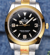 EXPLORER 41MM GOLD STEEL BLACK DIAL
