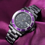 GMT - MASTER II CUSTOM BLACK CASE PURPLE BEZEL