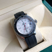 YACHT-MASTE BLACK BEZEL WHITE DIAL
