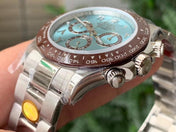 DAYTONA 116520 CUSTOM ICE BLUE CERAMIC ARABIC