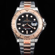 YACHT-MASTER EVEROSE GOLD BLACK DIAL