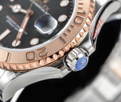 YACHT-MASTER EVEROSE GOLD BLACK DIAL