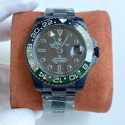 GMT-MASTER II CUSTOM BLACK CASE GREEN BLACK BEZEL