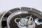 SUBMARINER DATE 40MM CUSTOM BLACK BEZEL BLACK BEAR DIAL