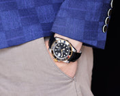 SUBMARINER DATE 40 STEEL CASE GOLD BLACK CERAMIC LEATHER