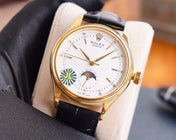 CELLINI 41 MOONPHASE GOLD CASE LEATHER
