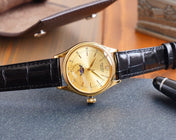 CELLINI 41 MOONPHASE GOLD CASE LEATHER