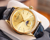CELLINI 41 MOONPHASE GOLD CASE LEATHER