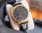 CELLINI 41 MOONPHASE GOLD CASE LEATHER