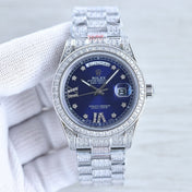 DAY-DATE 41 SILVER CUSTOM ALL DIAMOND
