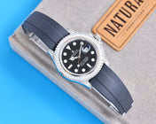 YACHT MASTER 42 CUSTOM DIAMOND BEZEL BLACK DIAL