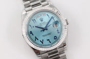 DAY-DATE 41MM STAINLESS STEEL TIFFANY DIAL ARABIC