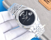 DAY-DATE 41 CUSTOM BLACK DIAL NO NUMERALS
