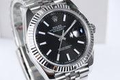 DATEJUST 36MM SILVER BLACK DIAL