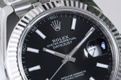 DATEJUST 41MM SILVER BLACK DIAL