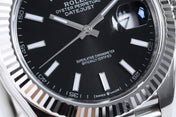 DATEJUST 41MM SILVER BLACK DIAL