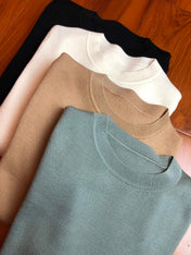 LV 25S CREW NECK RUFFLE PULLOVER 0083