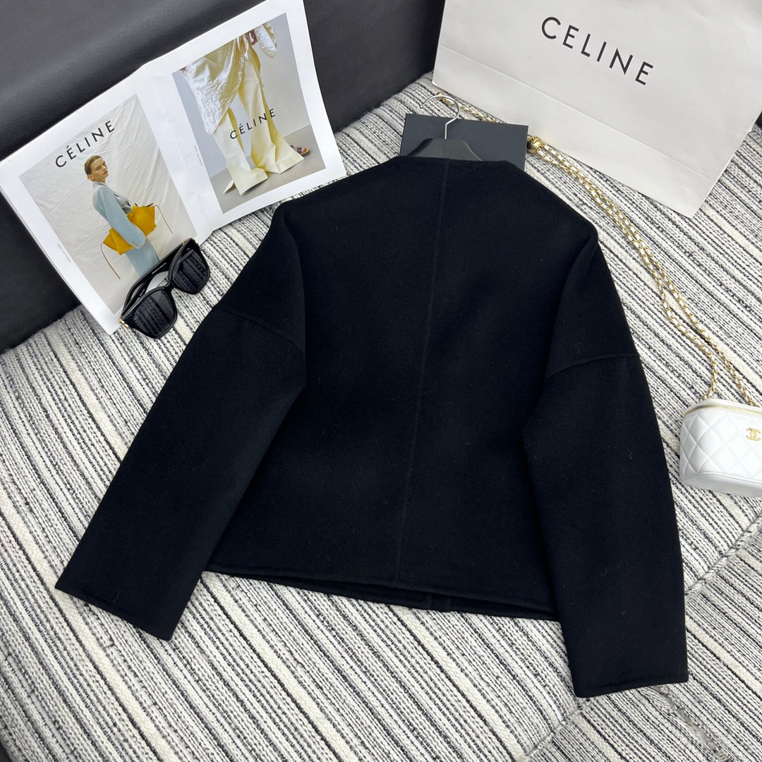 HERMES 25S DOUBLE-FACED CASHMERE JACKET 381