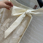 VALENTINO LONG SKIRT WITH LACE TRIM 261434