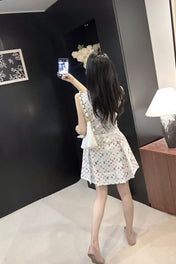 LV DRESS IN MULTICOLOR MONOGRAM COTTON
