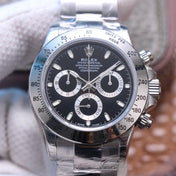 DAYTONA 40MM STEEL CASE BLACK DIAL