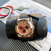 DAYTONA 40MM COPPER DIAL BLACK RUBBER STRAP