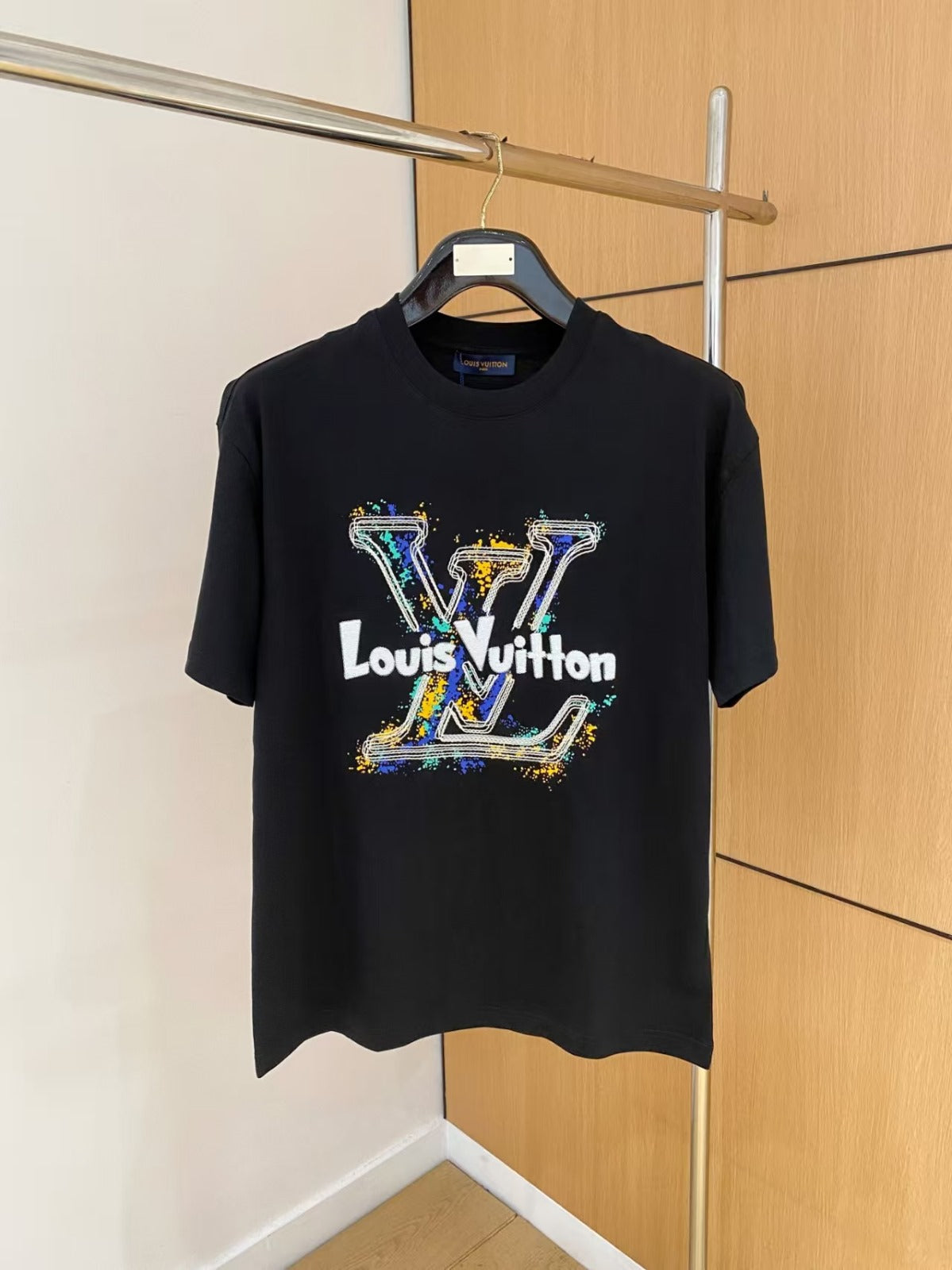 LV SHIRT IN BLACK STYLE 003