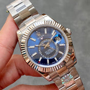 SKY-DWELLER 42 STEEL BLUE DIAL OYSTER BRACELET