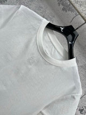 Loewe 25 Hollow Lace Short Sleeves t-shir Cotton