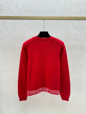 DIOR 25S LONG-SLEEVE KNIT CREWNECK SWEATER 641