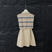 SLEEVELESS DRESS WITH SCARF 265951