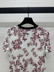 Dior 25C T-Shirt Papillon multicolore Pattern 228799