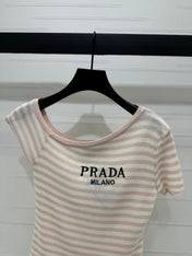 Prada 25 One-Shoulder Top Wool 233511