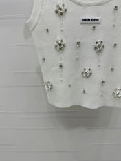 Miumiu 25 White Crop Top