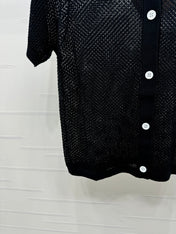 MIU 25S SHORT SLEEVE ROUND NECK CARDIGAN 264269