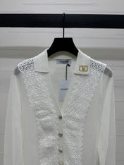 VALENTINO LONG-SLEEVE KNIT CARDIGAN 274971