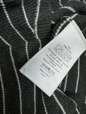 DIOR 25S SHORT SLEEVE STRIPED V-NECK SWEATER 264077