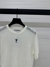 DIOR 25S BUTTERFLY WOVEN T-SHIRT 264066