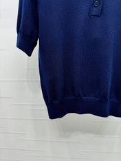 BURBERRY SHORT-SLEEVE KNITTED POLO SHIRT 274845