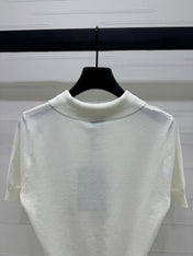 BURBERRY SHORT-SLEEVE KNITTED POLO SHIRT 274844