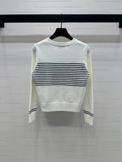 CHANEL CREW NECK LONG-SLEEVE KNIT SWEATER 274953