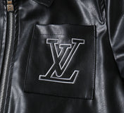 LV SHIRT JACKET IN BLACK SMOOTH LAMBSKIN 238977