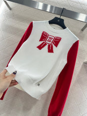 CHANEL 25S LONG-SLEEVE ROUND-NECK SWEATER 507