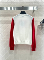 CHANEL 25S LONG-SLEEVE ROUND-NECK SWEATER 507