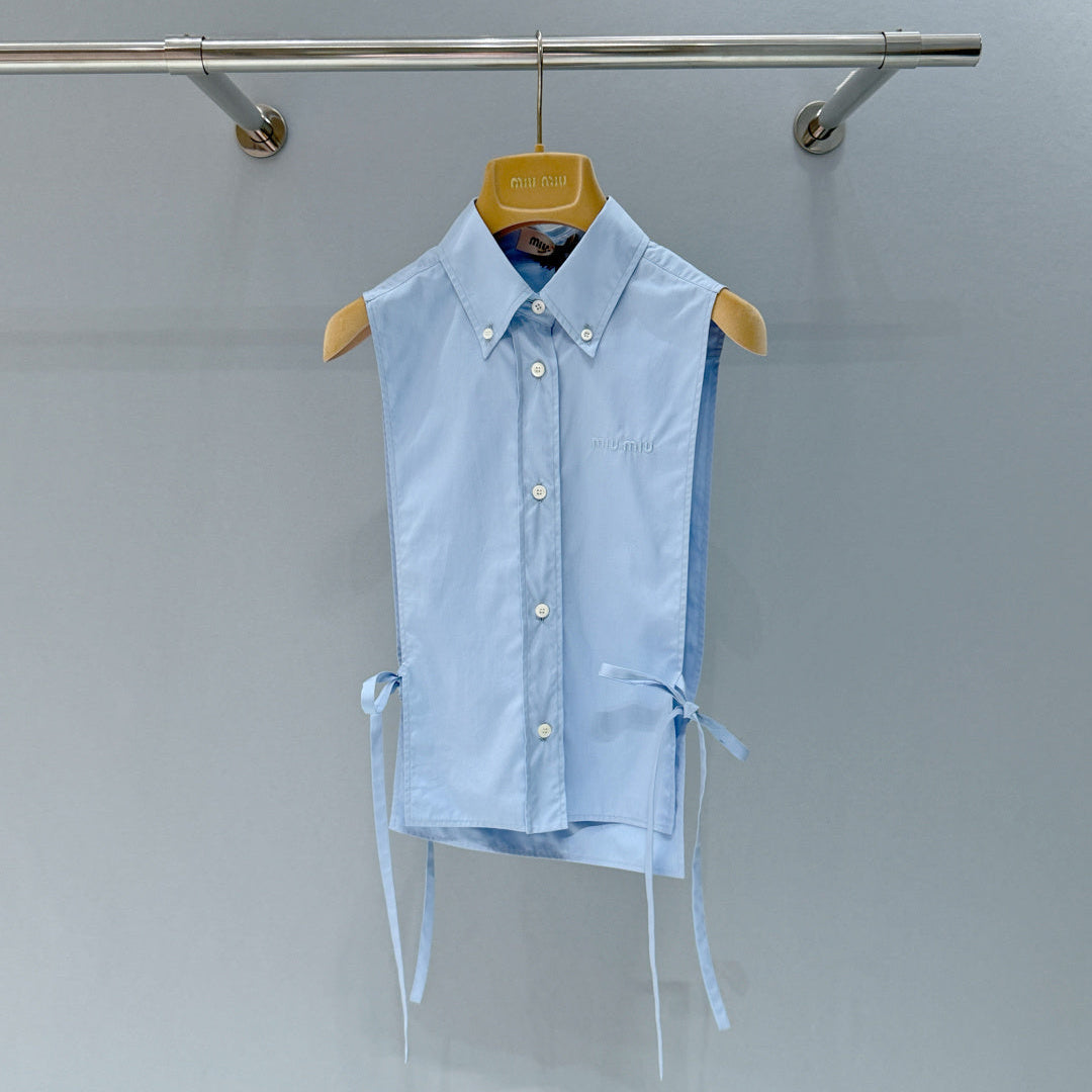 MIUMIU 26S SLEEVELESS SHIRT 905