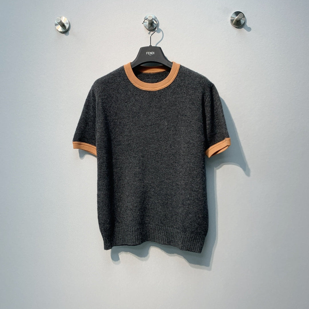 PRADA 26S SHORT SLEEVED KNIT T-SHIRT 726