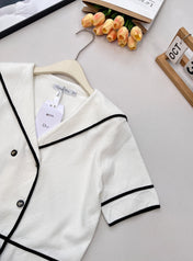 DIOR 25S CROPPED KNIT JACKET 833