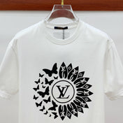 LV T-SHIRT IN WHITE PURE COTTON CLASSIC LOGO PATTERN 238880
