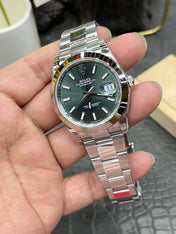 Rolex Datejust 41mm Silver Green