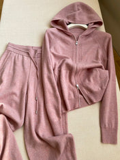 LP 26S CASHMERE HOODED JACKET SET 394